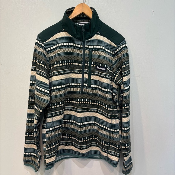 Columbia 1/4 Zip Fleece Jacket Men’s Size Medium - Picture 1 of 9